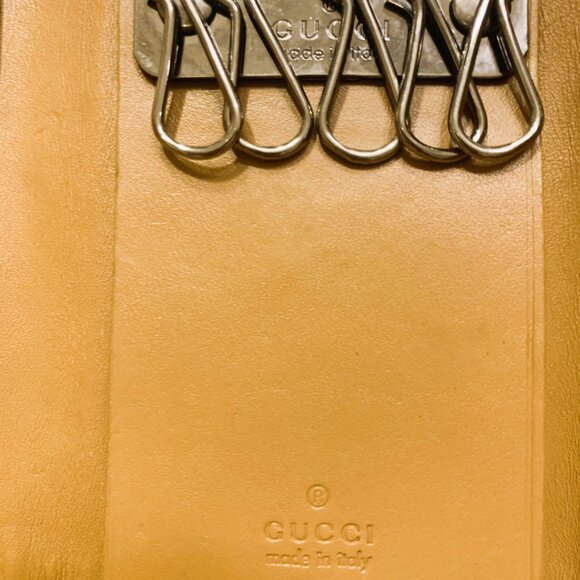 Gucci Key holder Key case Sherry Line Beige Woman Authentic Vintage - Picture 13 of 14